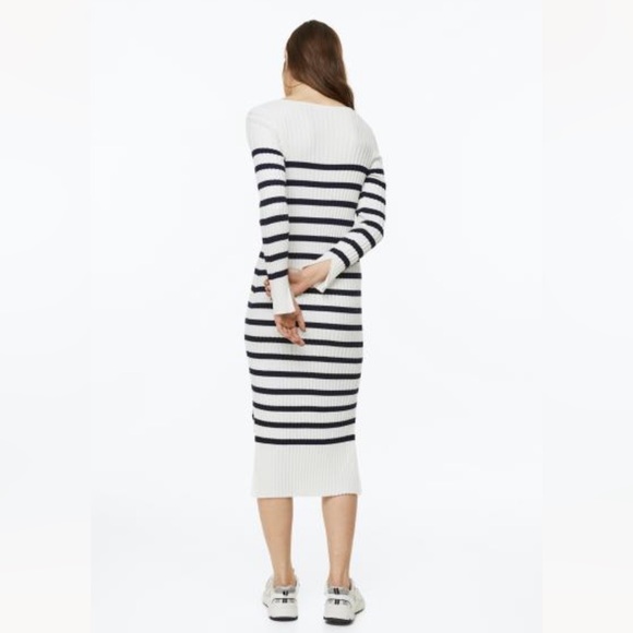 H&M STRIPED KNIT DRESS - Picture 5 of 9